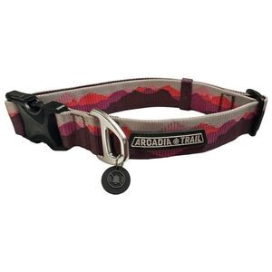 Arcadia‎ Trail Lightweight Aluminum D-Ring Dog Collar Size Small Purple Gray